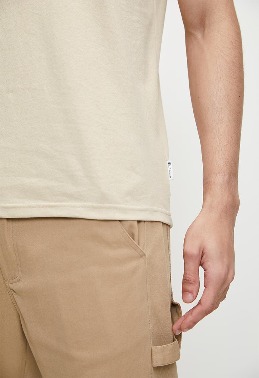 Ben Sherman - River brand driver tee shirt - neutral & olive 