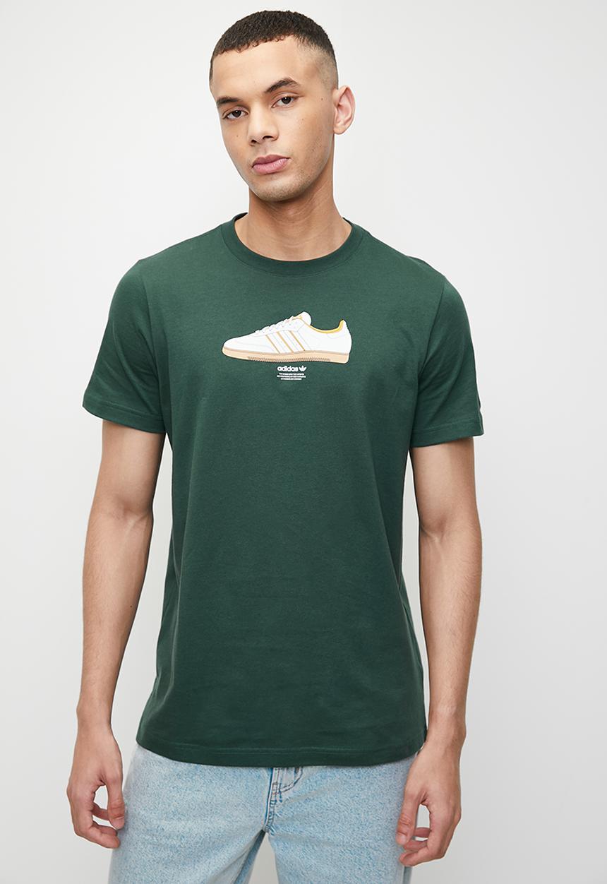 adidas Originals - Ts sport 3 m - mineral green