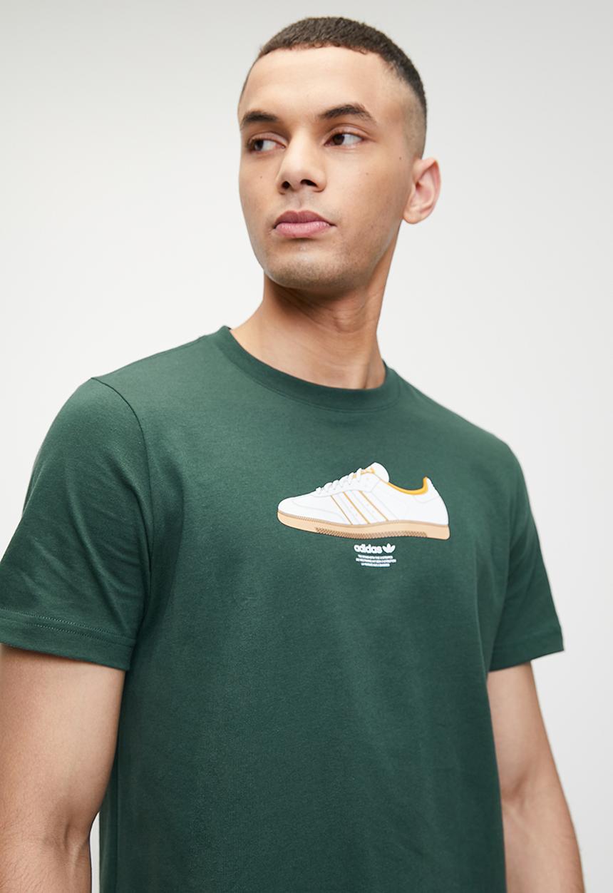 adidas Originals - Ts sport 3 m - mineral green
