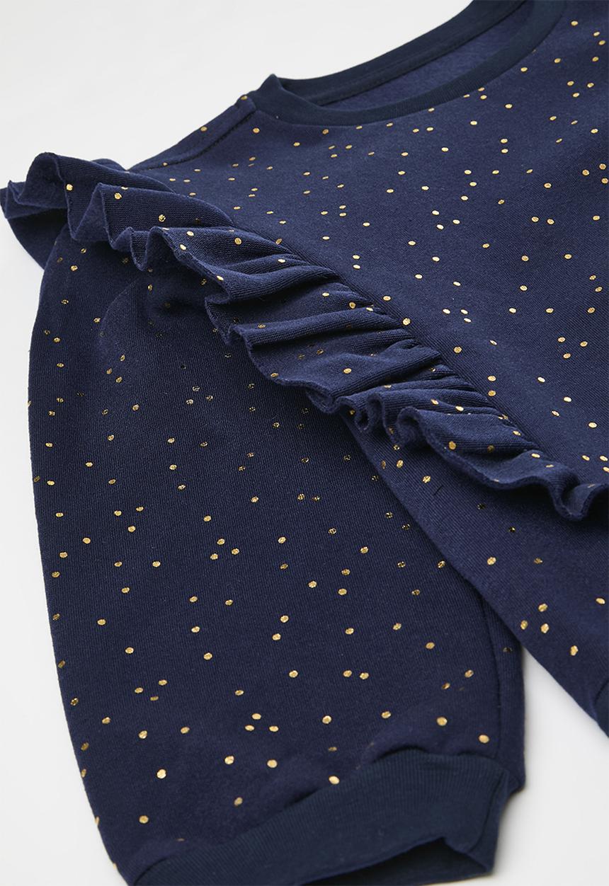 Pop Candy - Sweatshirt & short set - navy
