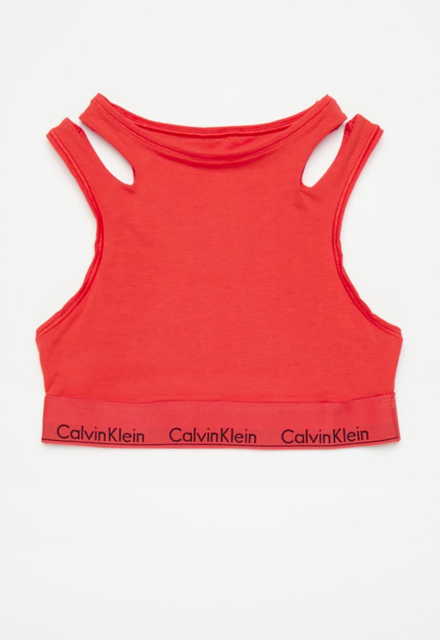 Calvin Klein - Unlined bralette - poppy red