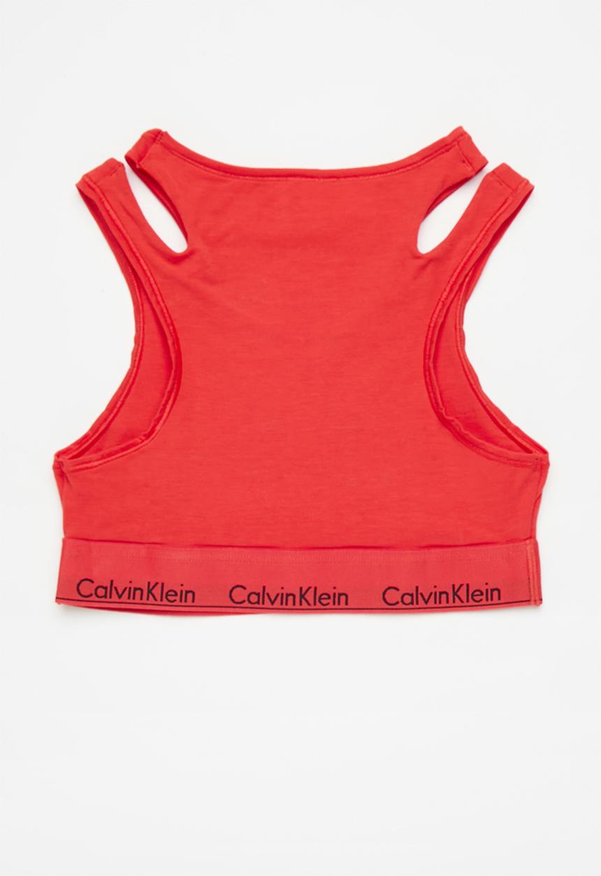 Calvin Klein - Unlined bralette - poppy red