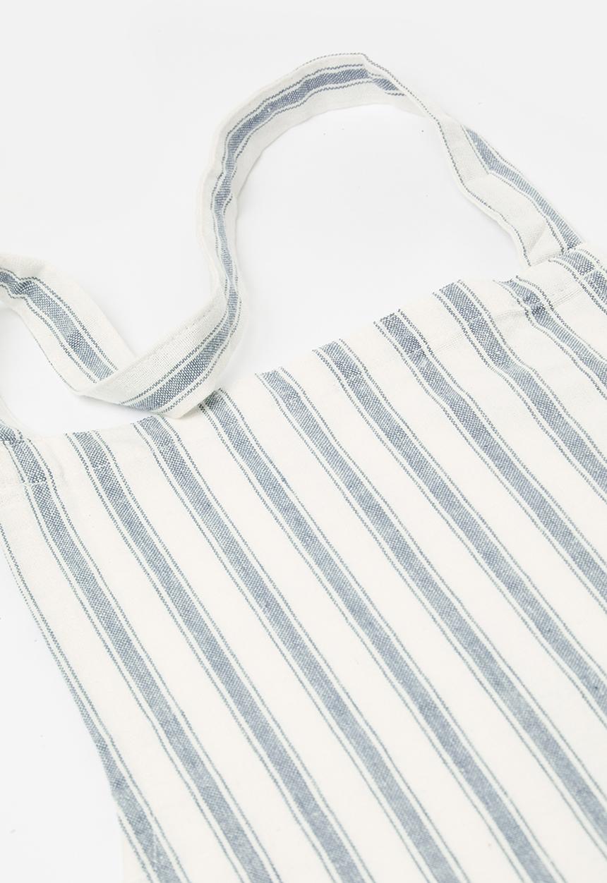 Excellent Houseware - Stripy apron - blue