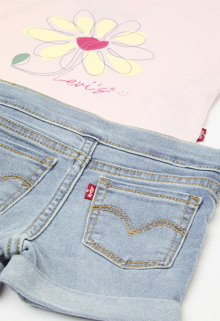 Levi’s® - Lvg floral dolman tee & short - chalk pink