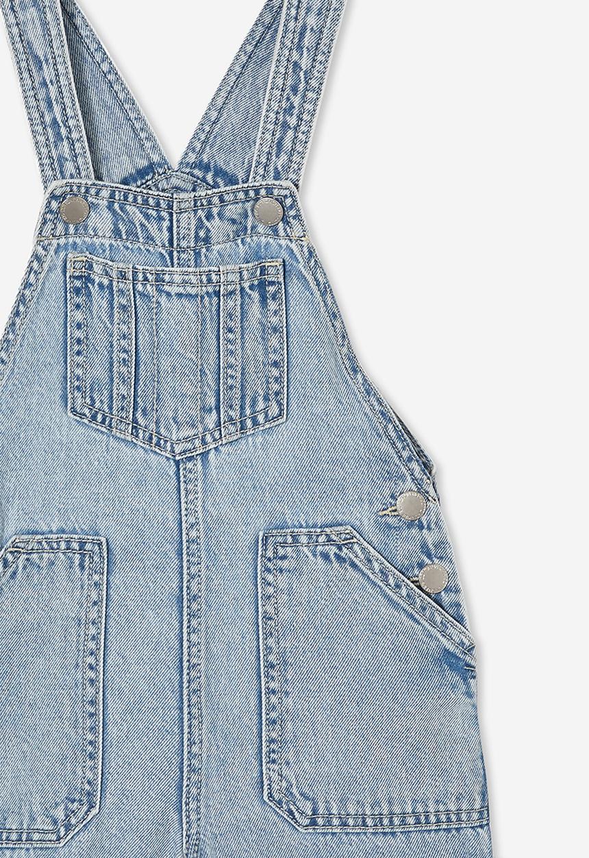 Cotton On - Edith denim shortall - blue acid wash