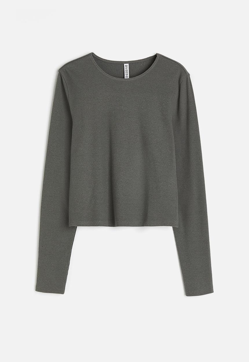 H&M - Ribbed top - green