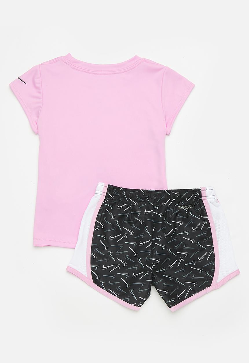 Nike - Nkg swoosh logo tempo set - pink & black 