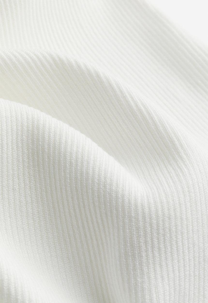 H&M - Rib-knit bodycon dress - cream