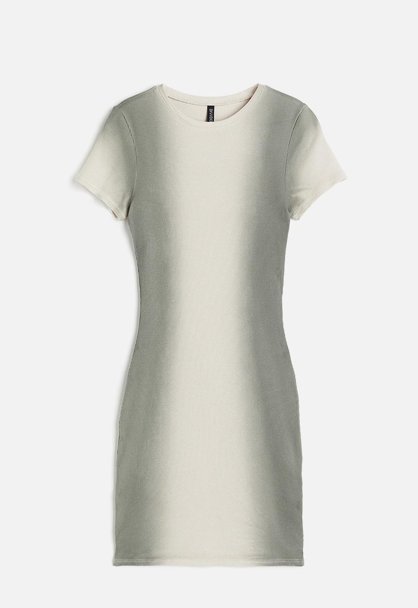 H&M - Bodycon dress - Light beige Ombre