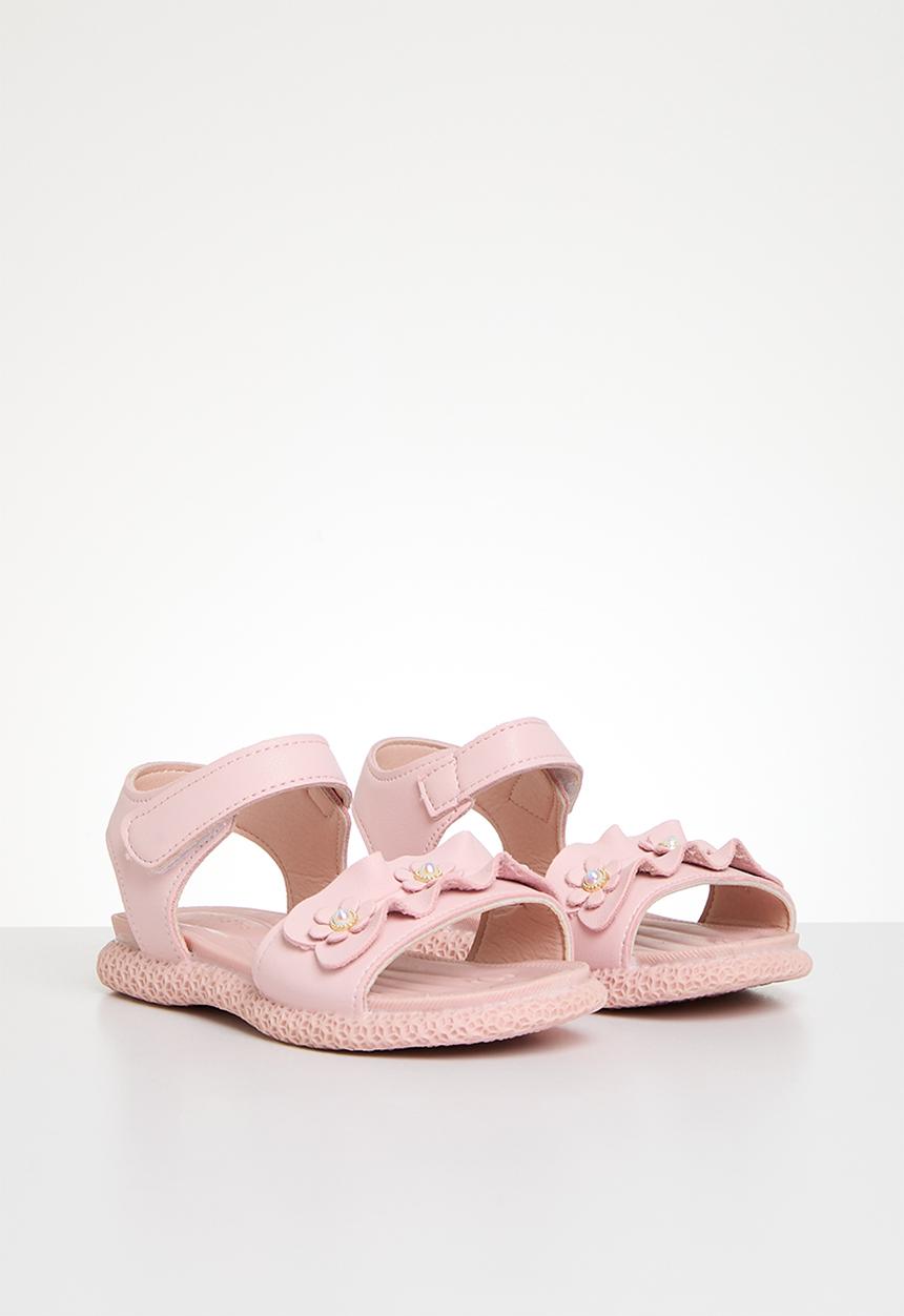 Pop Candy - Floral decor sandals - pink