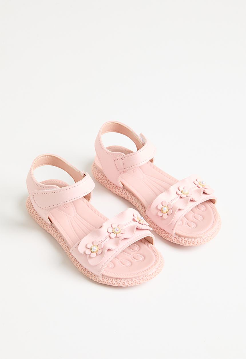 Pop Candy - Floral decor sandals - pink