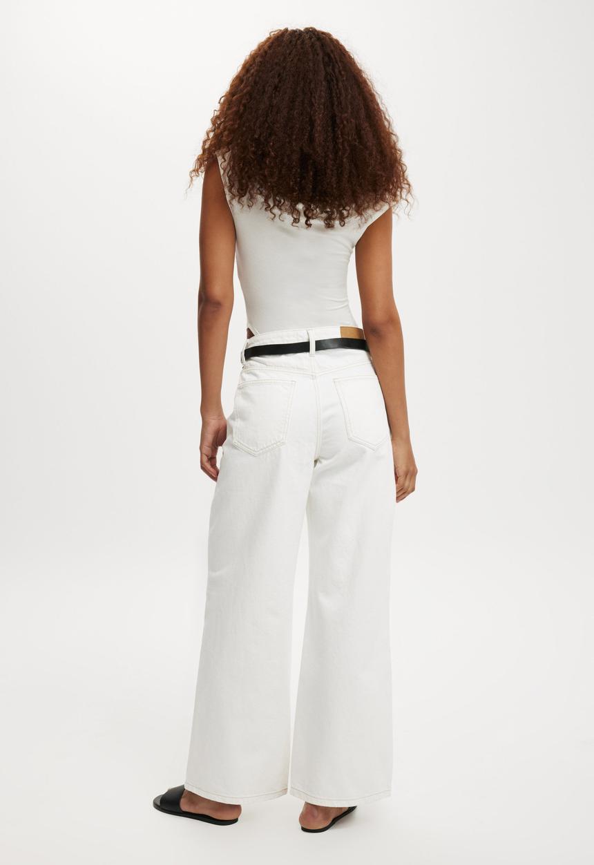 Cotton On - Relaxed Wide Jean-Vintage White