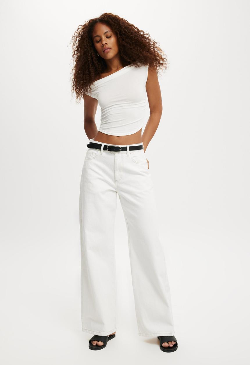 Cotton On - Relaxed Wide Jean-Vintage White