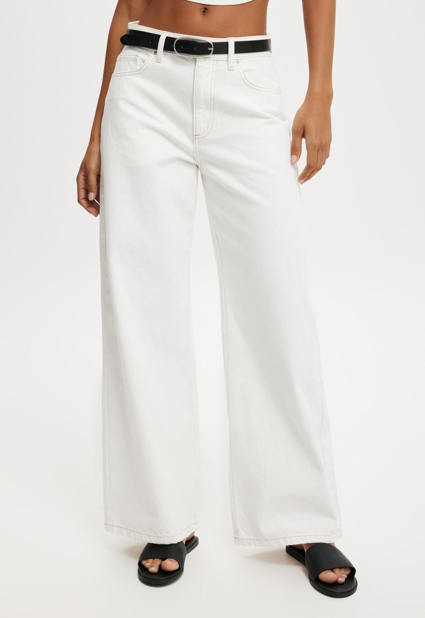 Cotton On - Relaxed Wide Jean-Vintage White