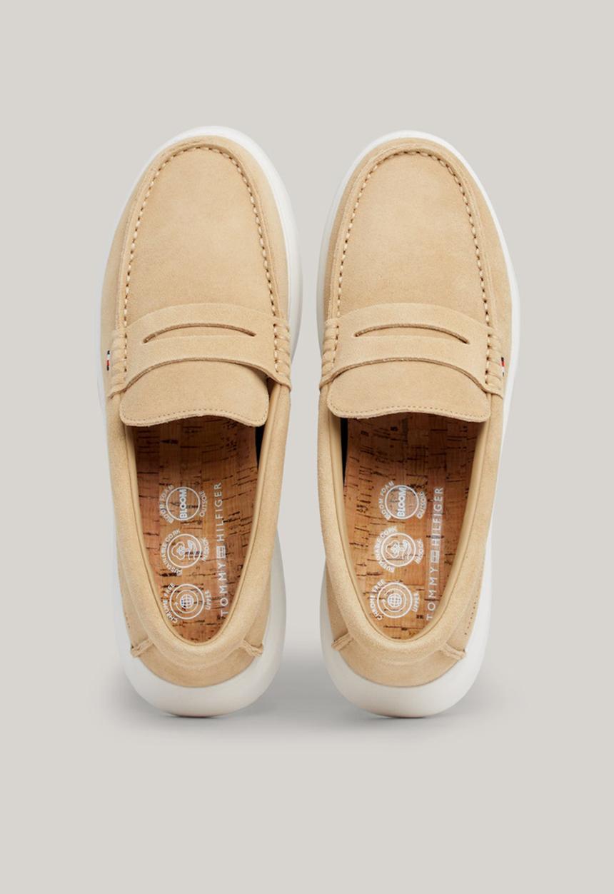 Tommy Hilfiger - Hilfiger Suede Hybrid Loafer - Beige