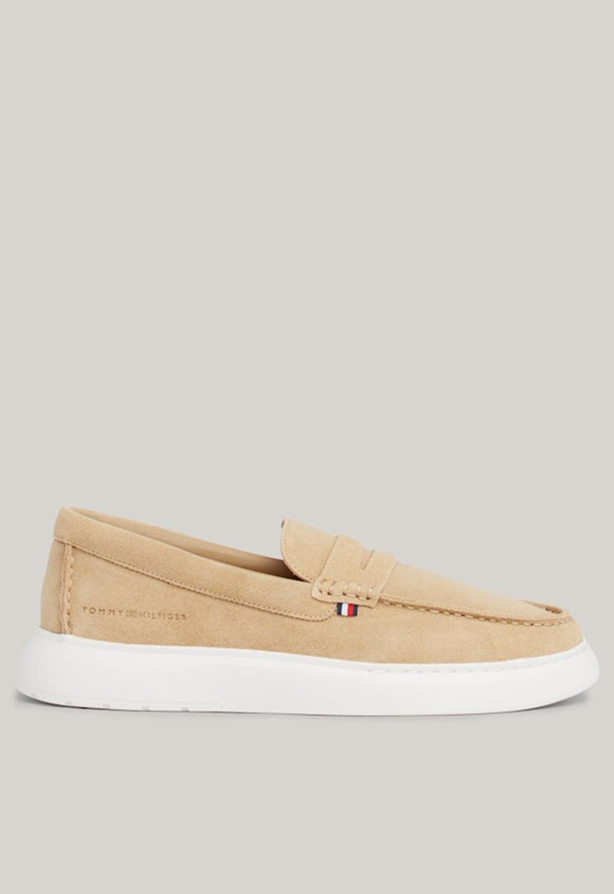 Tommy Hilfiger - Hilfiger Suede Hybrid Loafer - Beige