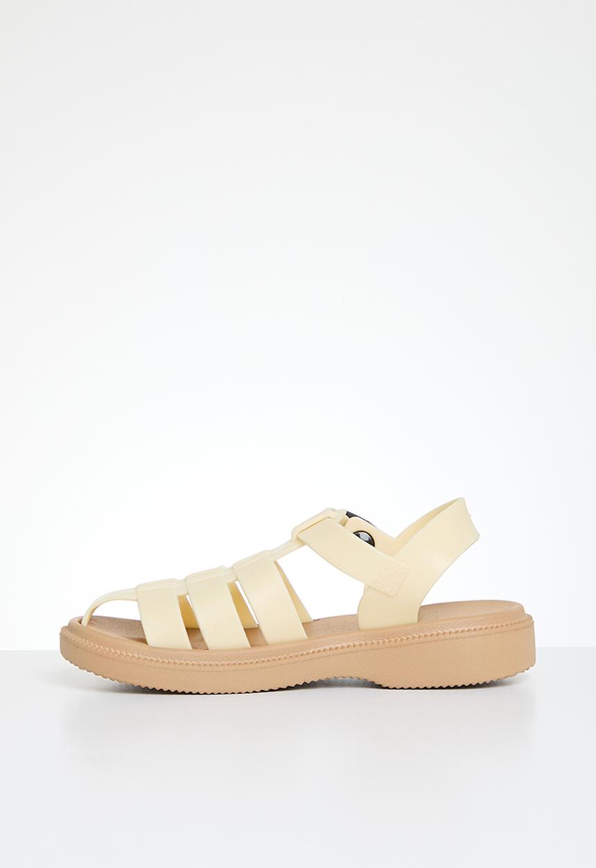 Pop Candy - Caged sandals - off white