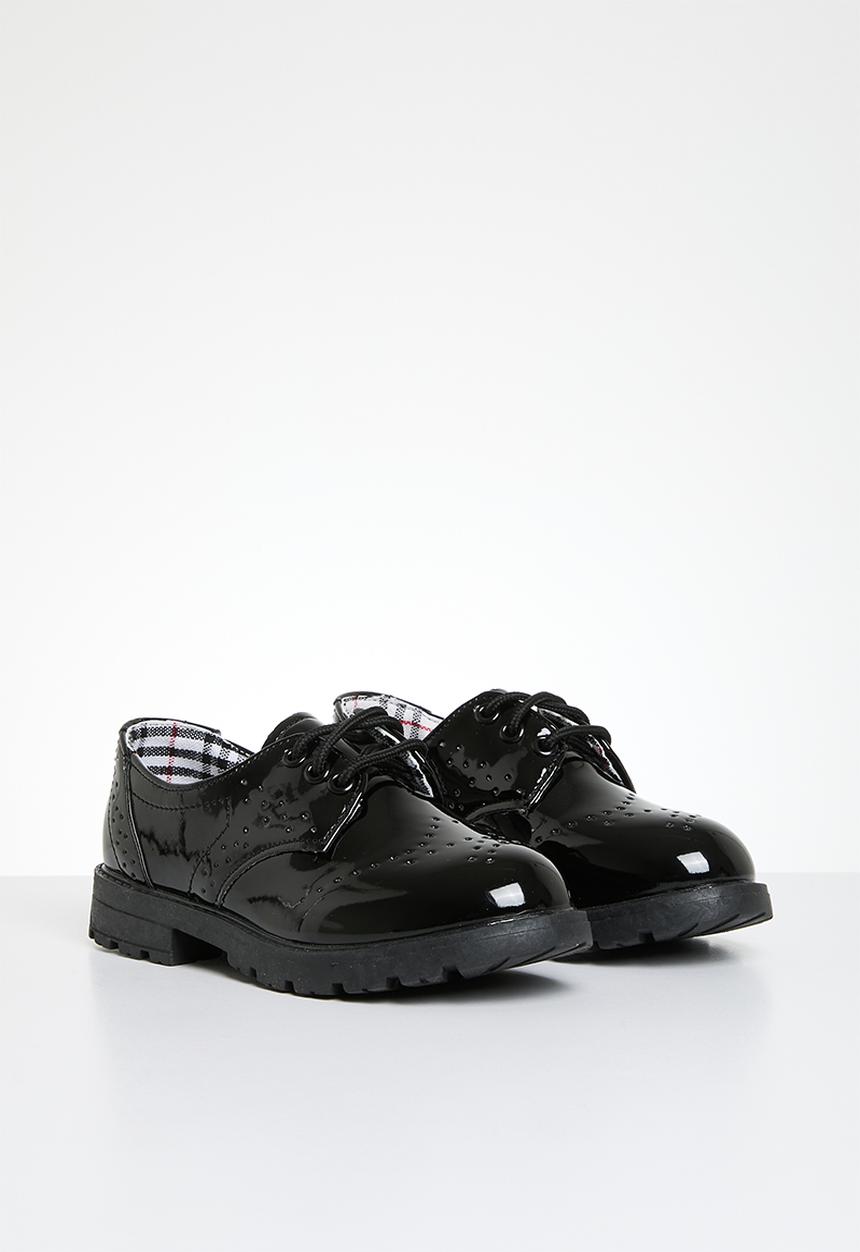 Pop Candy - Patent lace up shoes - black