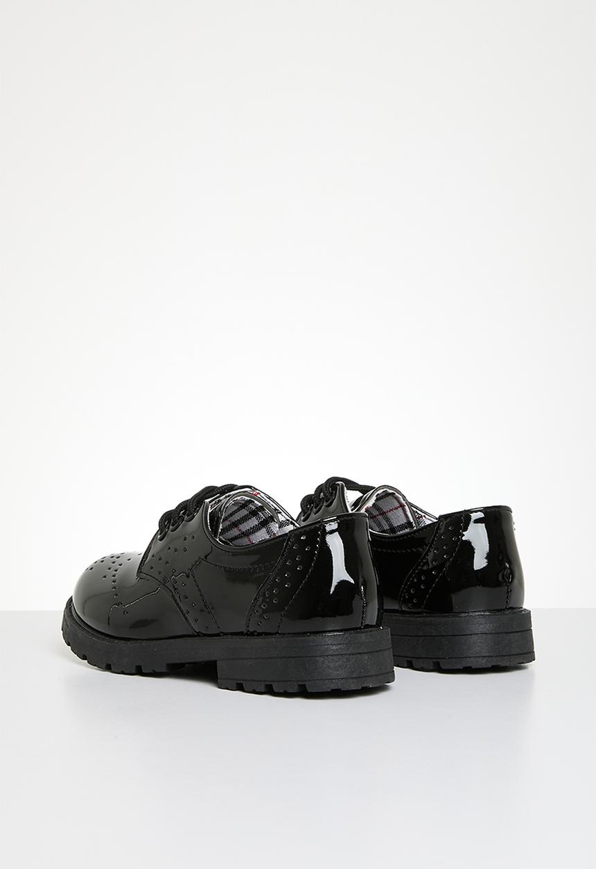 Pop Candy - Patent lace up shoes - black