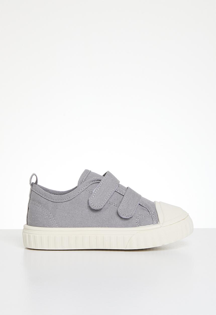 Pop Candy - Twin velcro strap sneakers - grey