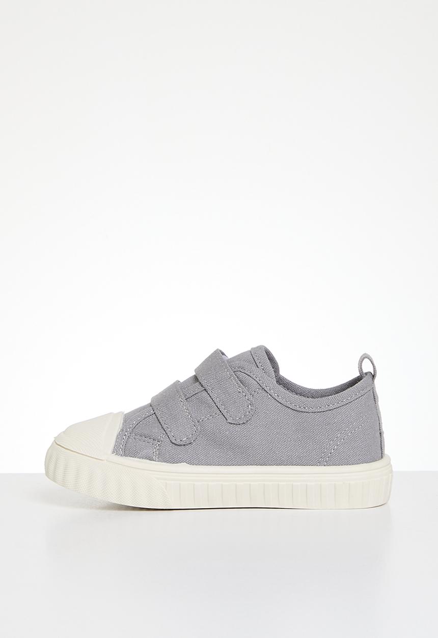 Pop Candy - Twin velcro strap sneakers - grey