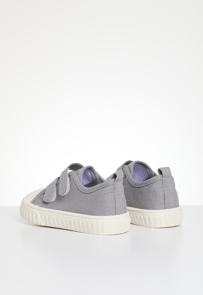 Pop Candy - Twin velcro strap sneakers - grey