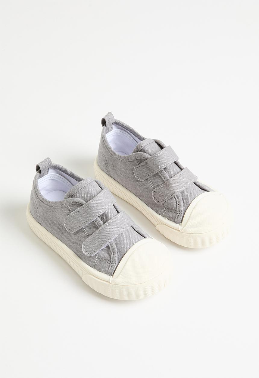 Pop Candy - Twin velcro strap sneakers - grey