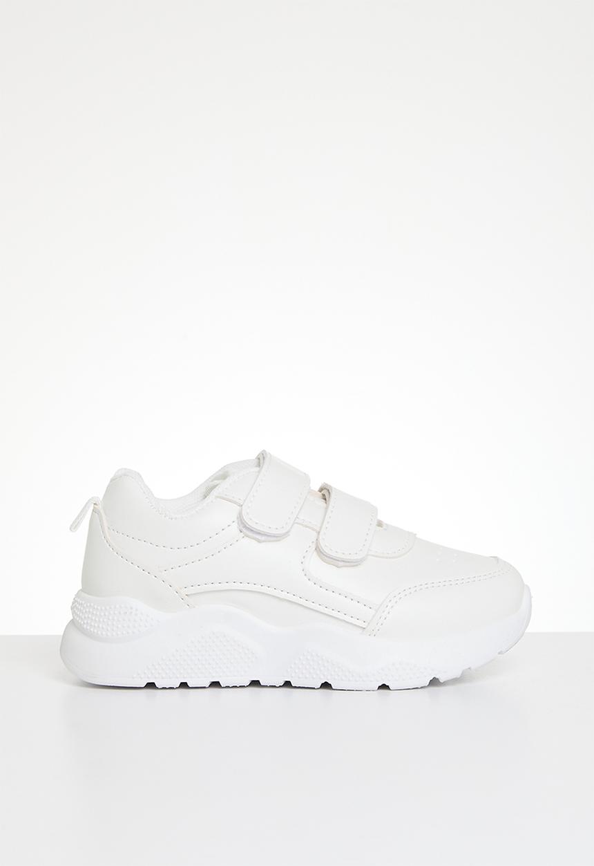 Pop Candy - Twin adjustable strap sneakers - white