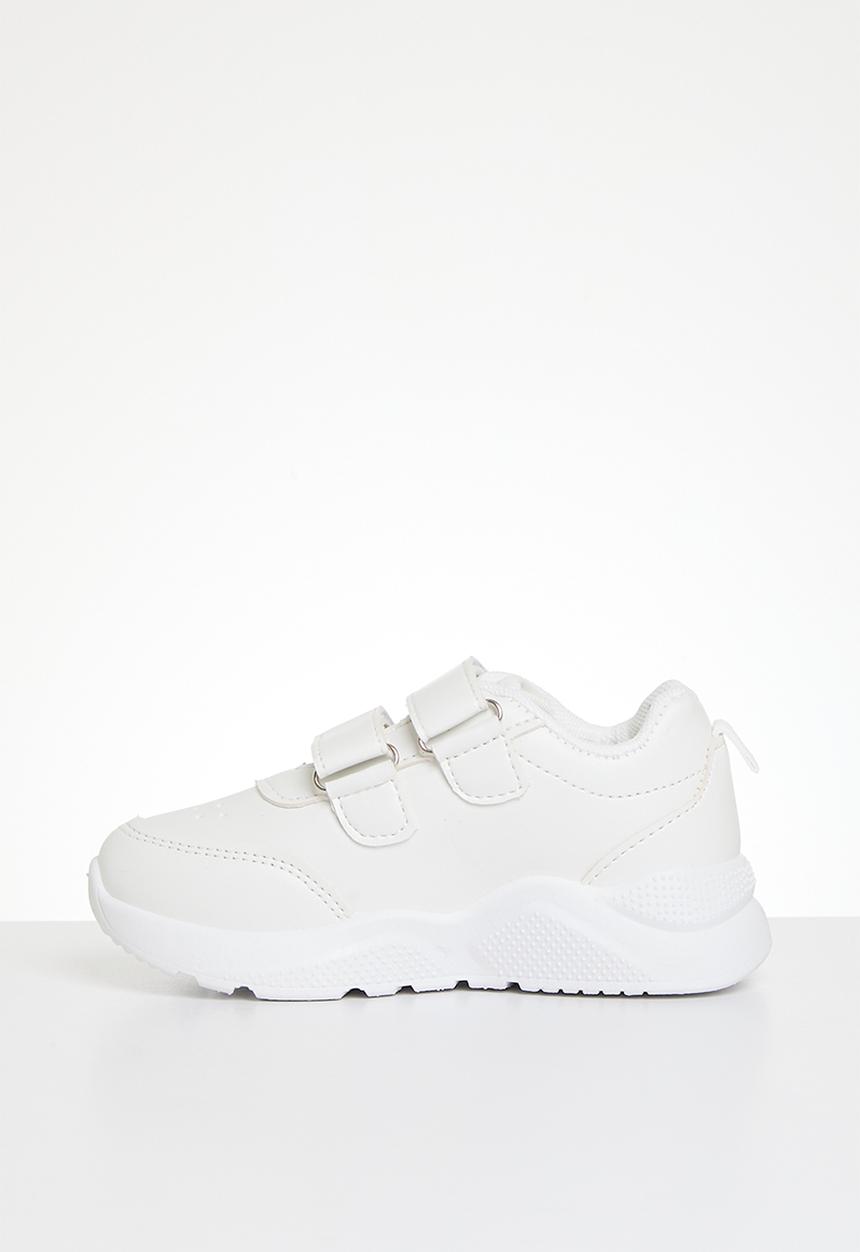 Pop Candy - Twin adjustable strap sneakers - white