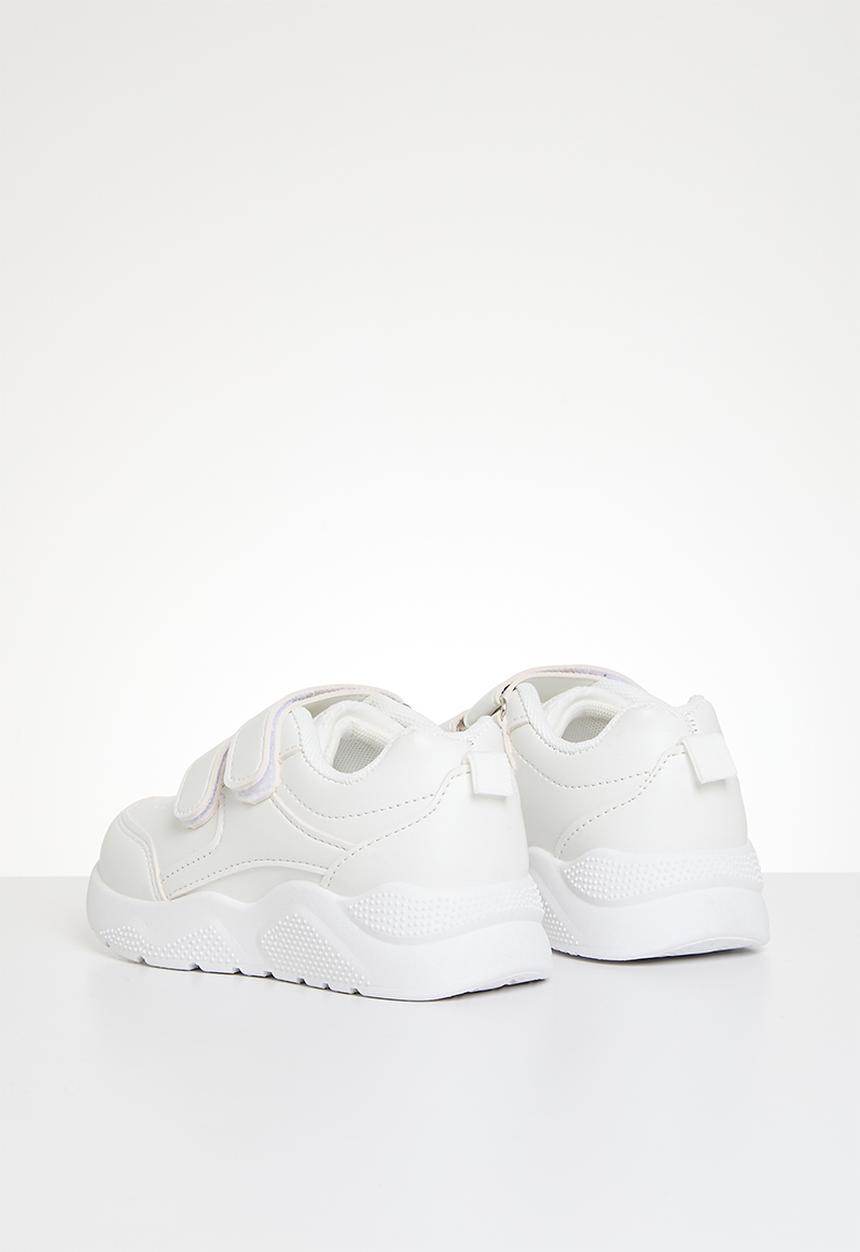 Pop Candy - Twin adjustable strap sneakers - white