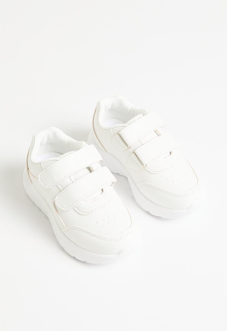 Pop Candy - Twin adjustable strap sneakers - white