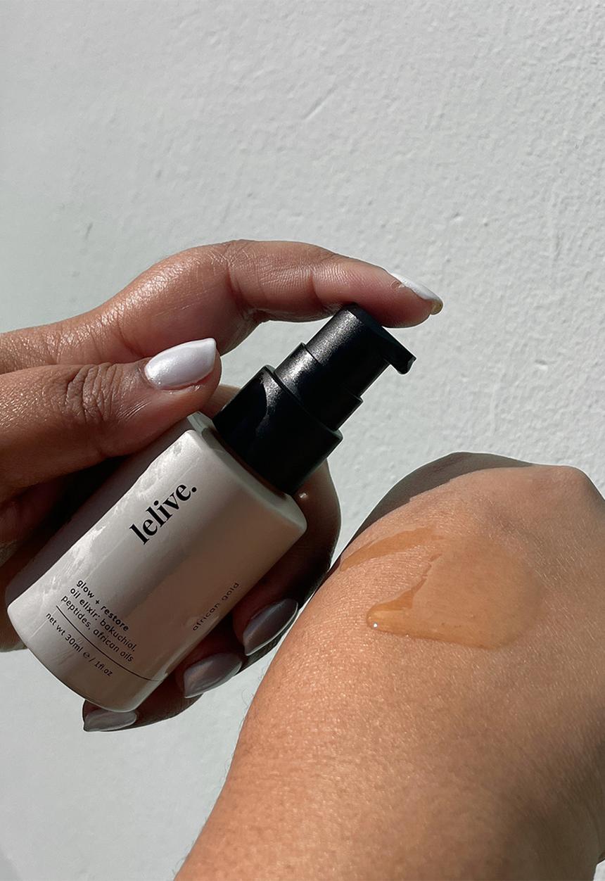 lelive. - african gold - glow + restore oil elixir