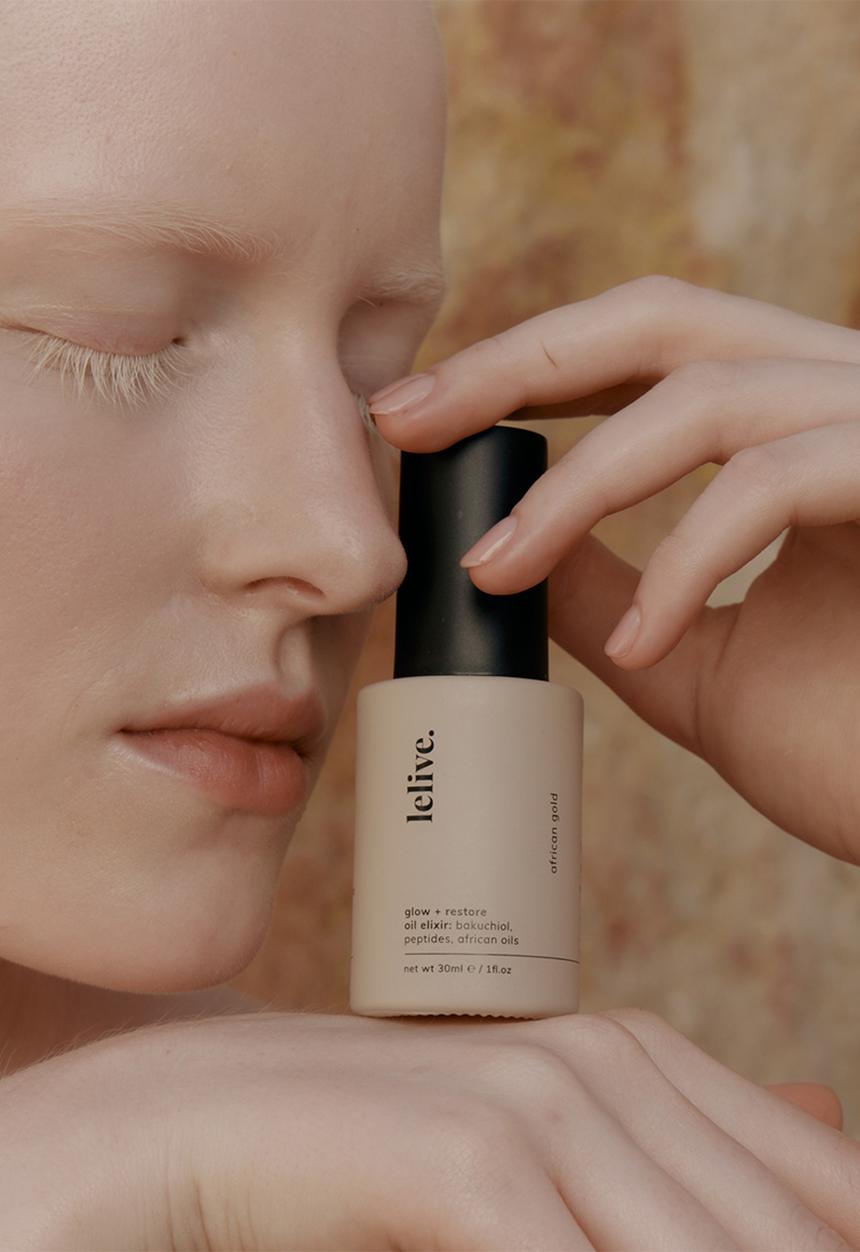 lelive. - african gold - glow + restore oil elixir
