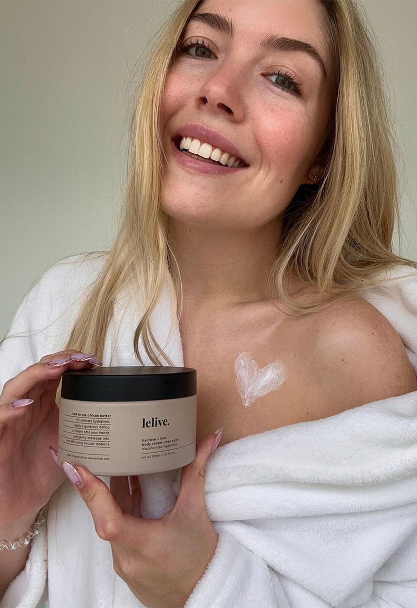lelive. - African butter hydrate + firm body cream