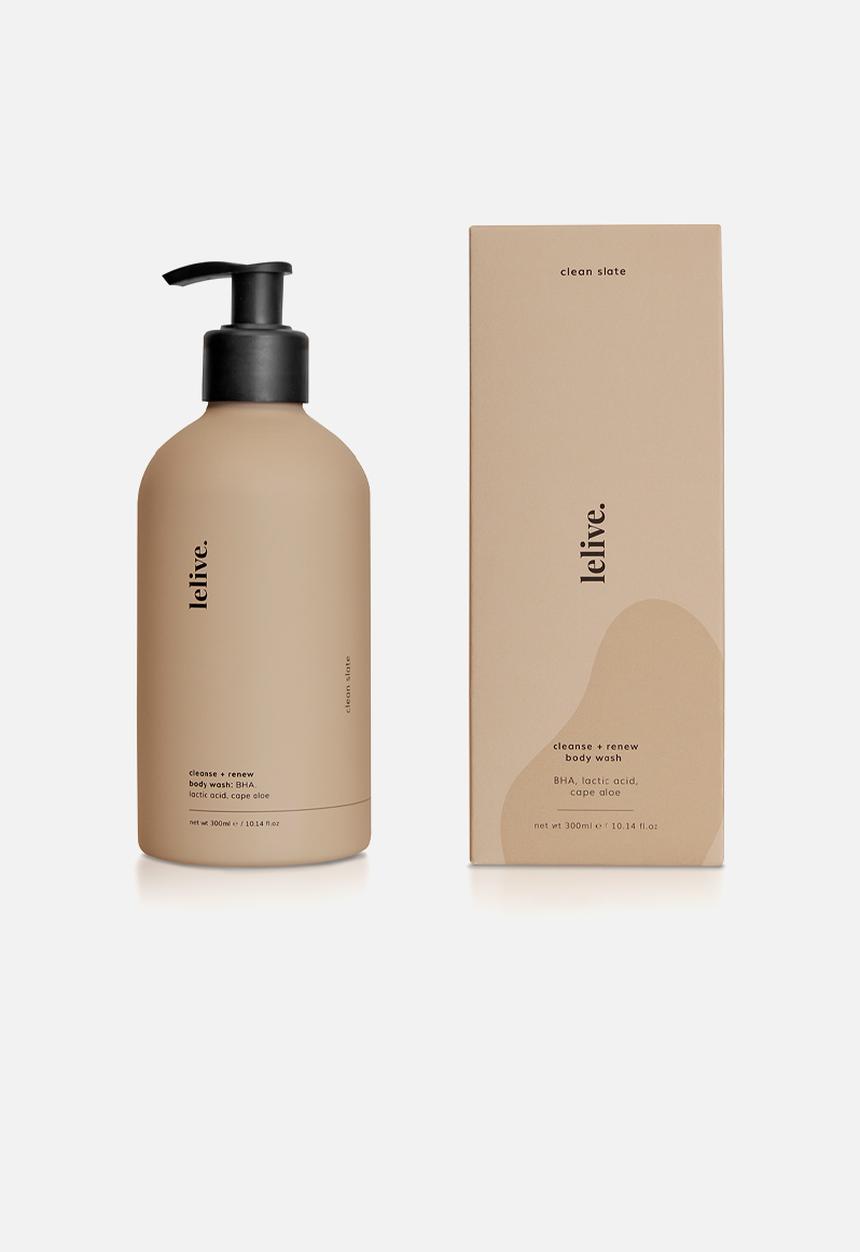 lelive. - Clean slate cleanse + renew body wash