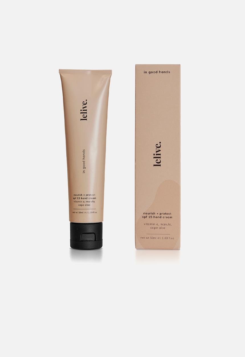 lelive. - In good hands nourish + protect spf 15 hand cream