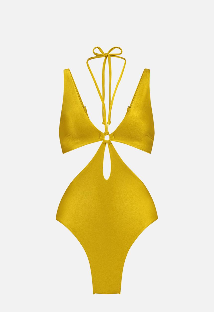 Hunkemoller - Nice ring swimsuit - antique moss