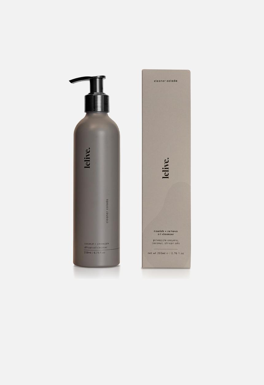 lelive. - cleaner colada - nourish + remove oil cleanser