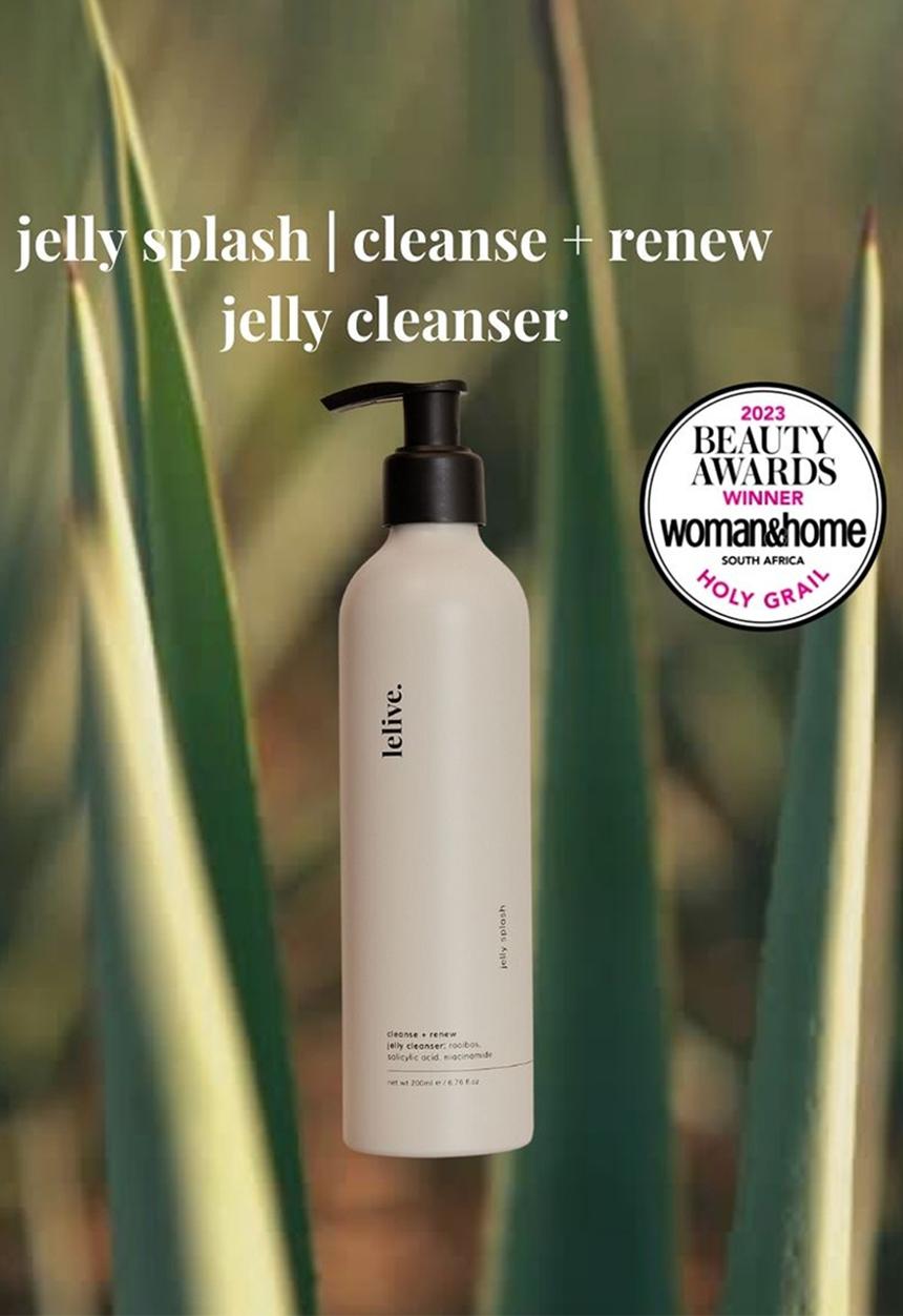 lelive. - jelly splash - cleanse + renew jelly cleanser