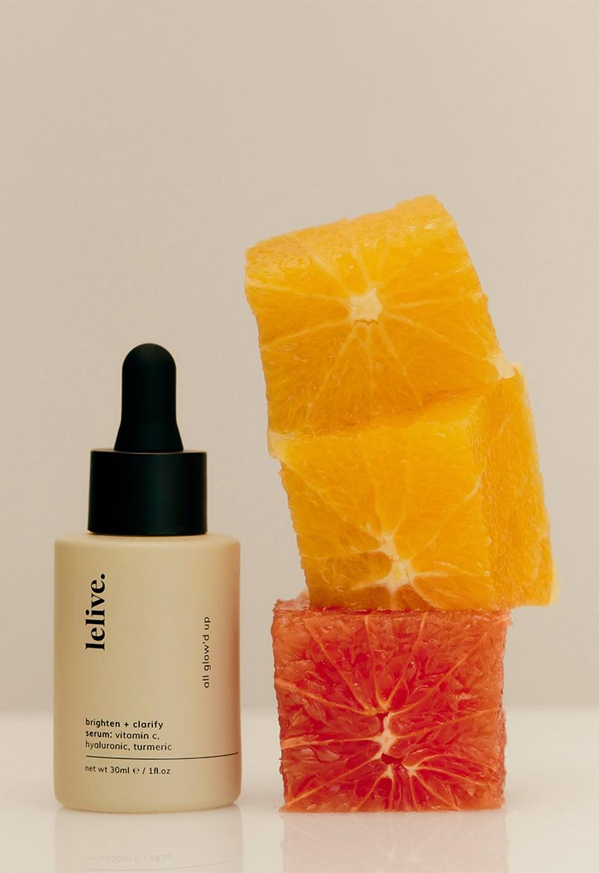 lelive. -   All Glow'd up  Brighten + Clarify Serum