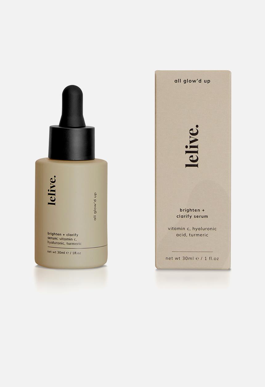 lelive. -   All Glow'd up  Brighten + Clarify Serum