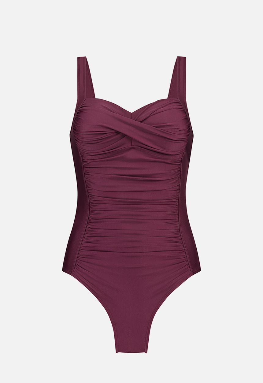 Hunkemoller - Ocean shaping swimsuit - wine berry