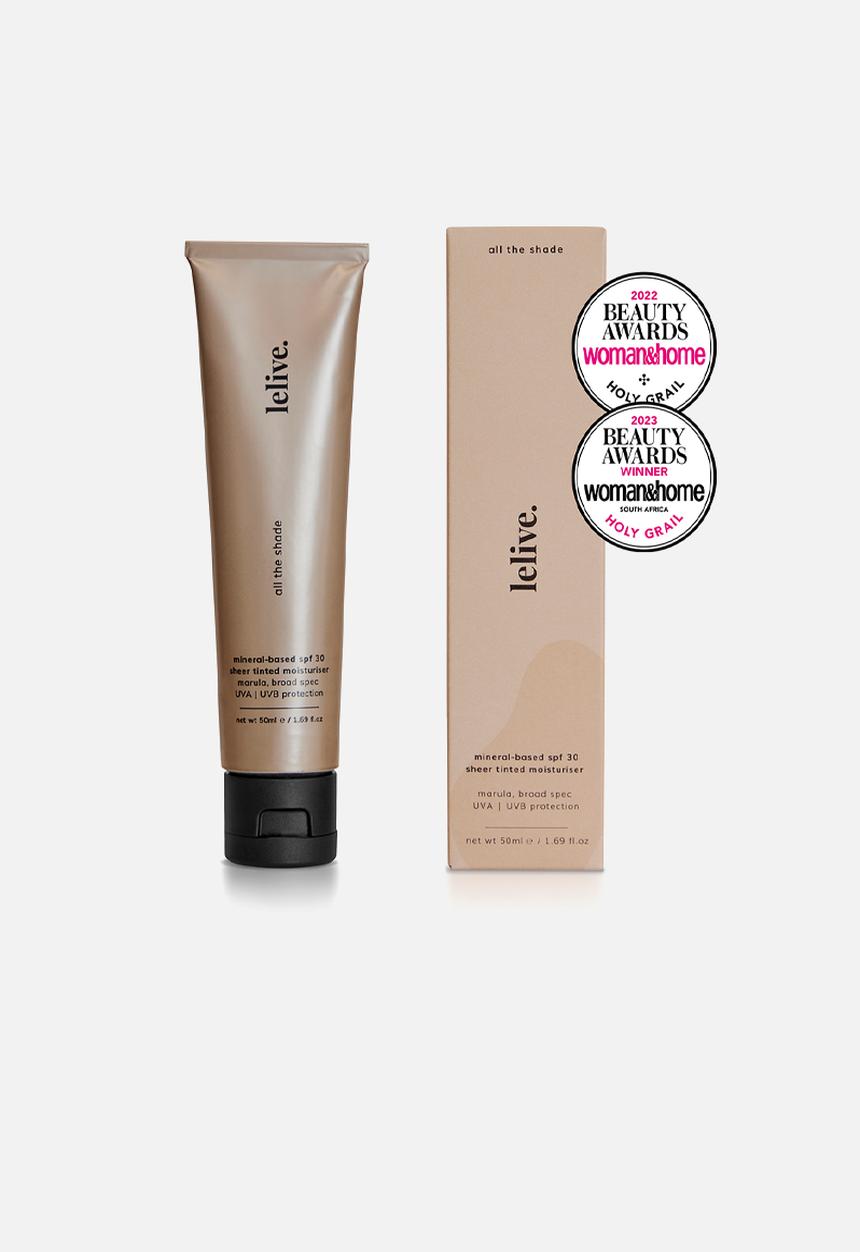 lelive. - all the shade - spf 30 sheer tinted moisturiser