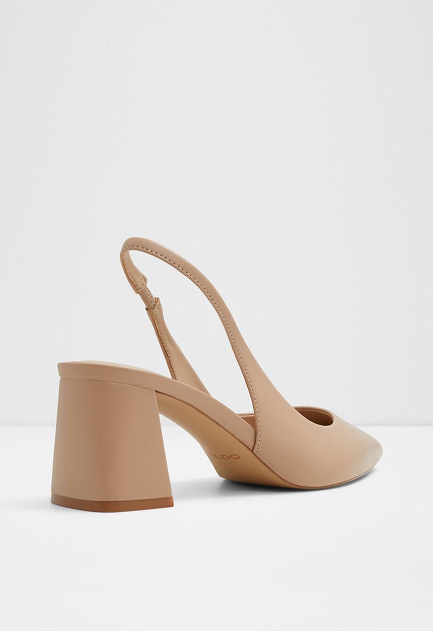 ALDO - Uliana leather block heel - beige