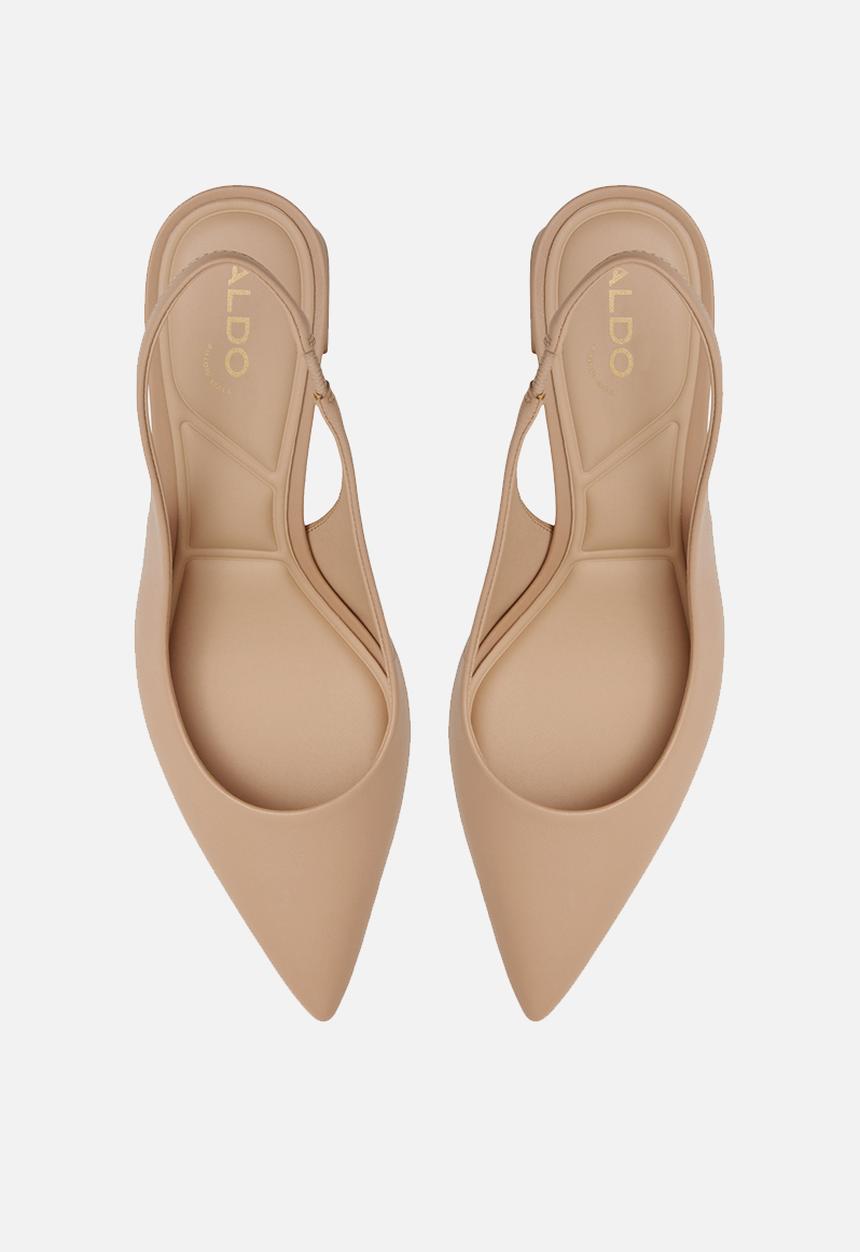 ALDO - Uliana leather block heel - beige