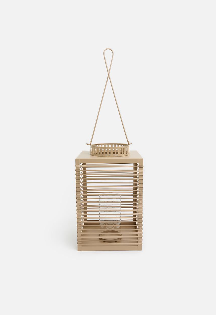 H&S - Yoki iron outdoor lantern - taupe
