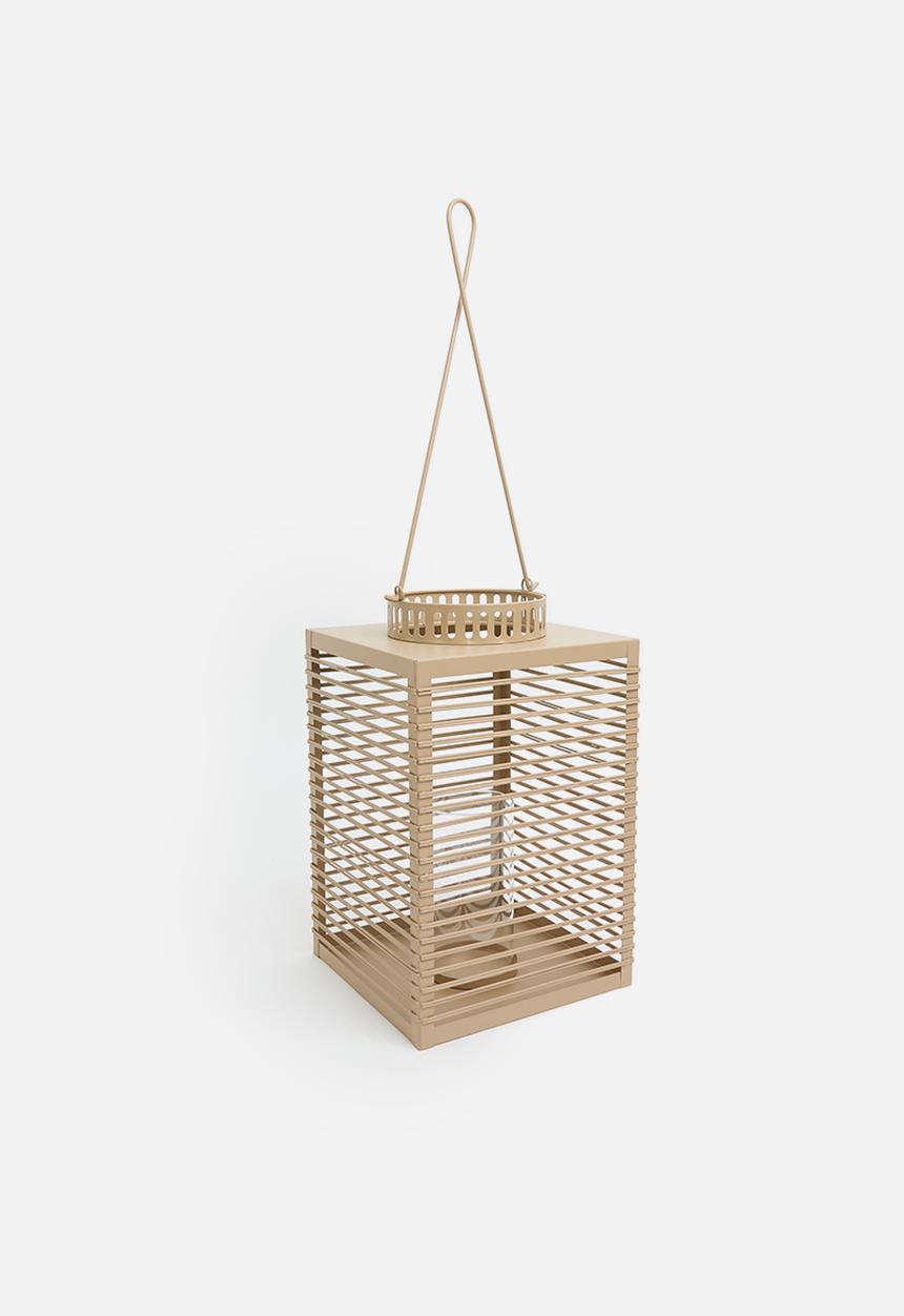 H&S - Yoki iron outdoor lantern - taupe