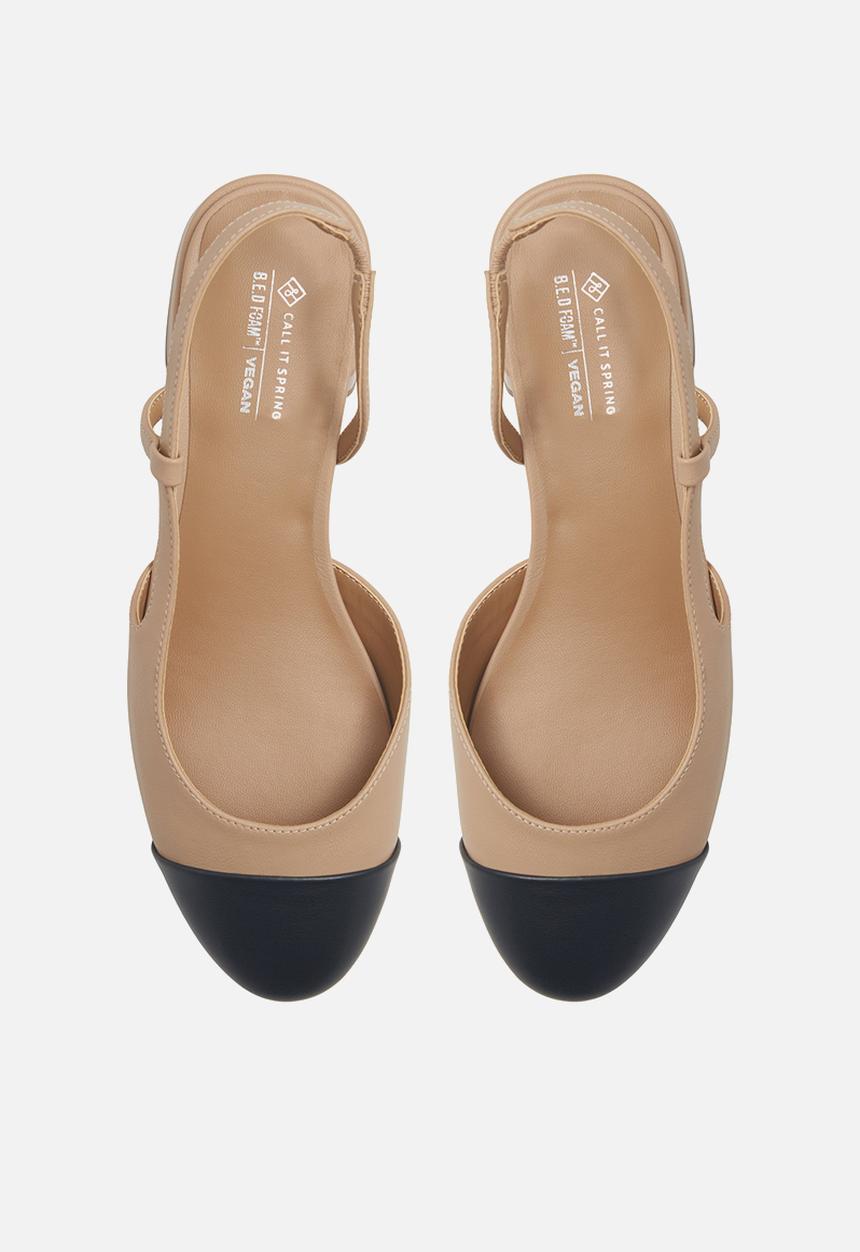 Call It Spring - Sofia slingback flat - other beige