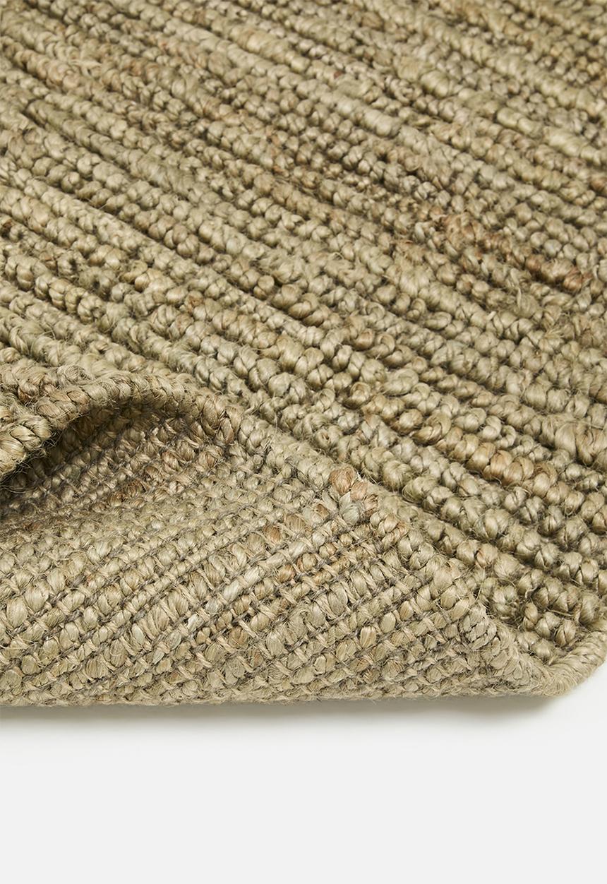 Sixth Floor - Hand Woven Chunky Jute Rug - Khaki