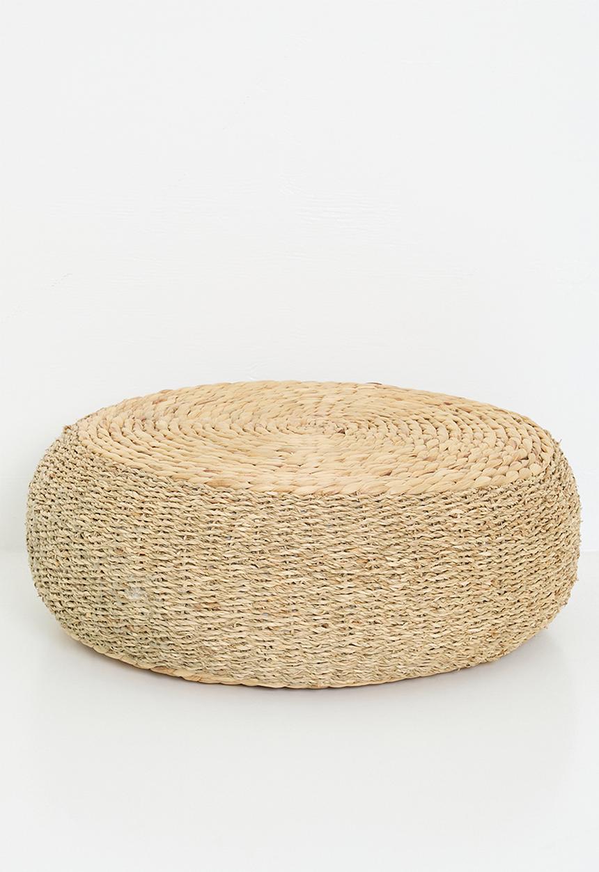 Sixth Floor - Kerry Hyacinth floor ottoman - Seagrass